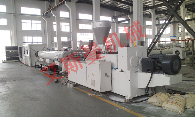 PVC solid pipe production line